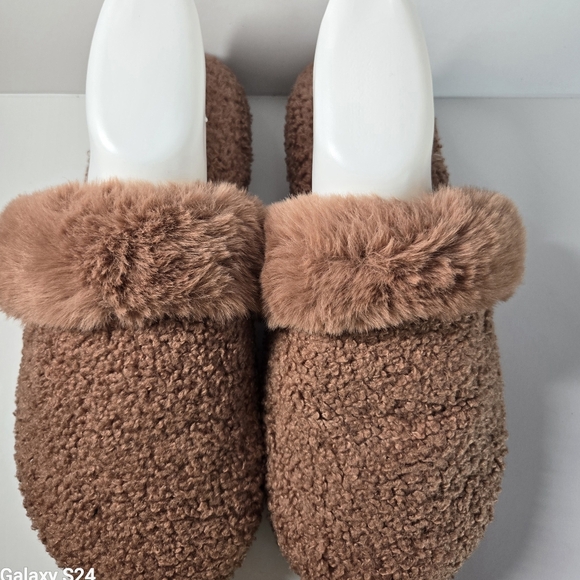 Koolaburra by Ugg Peachee Faux Shearling Slippers Brown Size 10 - Picture 3 of 14